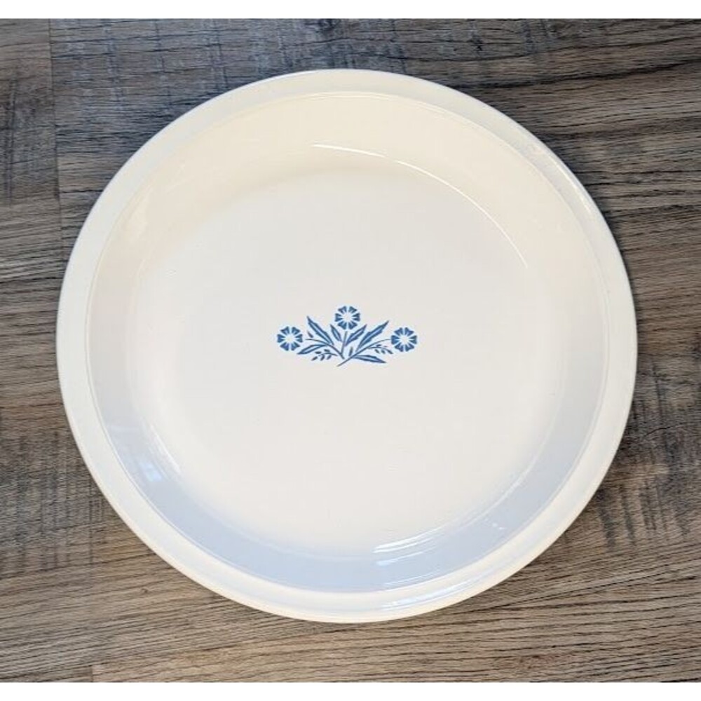 Vintage Corning Ware Blue Cornflower P-309 9 Inch Pie Dish Made In USA 1972-1979